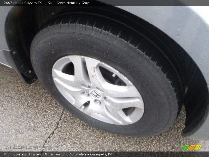 Slate Green Metallic / Gray 2007 Honda Odyssey EX-L