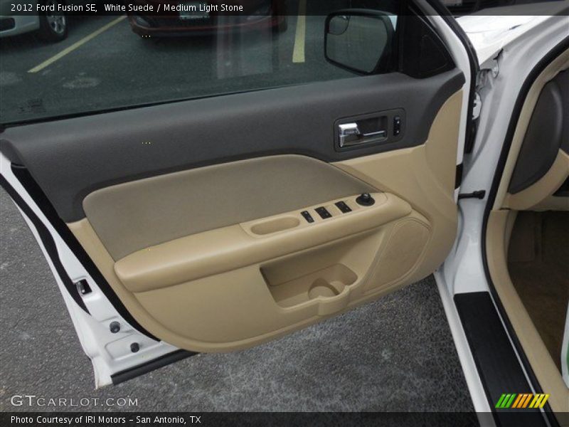 White Suede / Medium Light Stone 2012 Ford Fusion SE