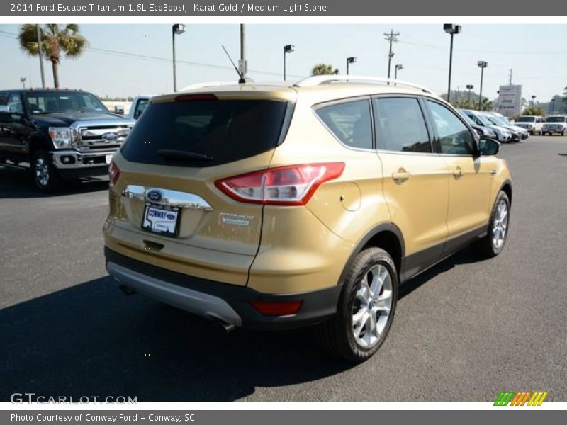 Karat Gold / Medium Light Stone 2014 Ford Escape Titanium 1.6L EcoBoost