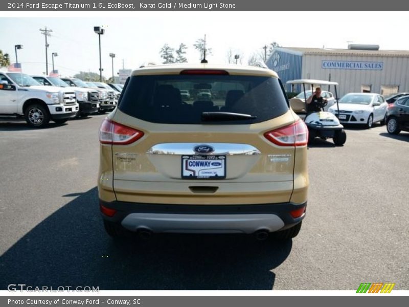Karat Gold / Medium Light Stone 2014 Ford Escape Titanium 1.6L EcoBoost