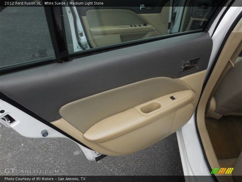White Suede / Medium Light Stone 2012 Ford Fusion SE