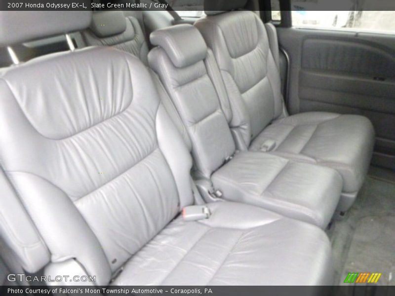 Slate Green Metallic / Gray 2007 Honda Odyssey EX-L