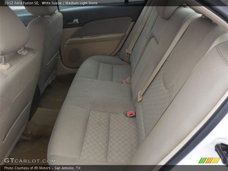 White Suede / Medium Light Stone 2012 Ford Fusion SE