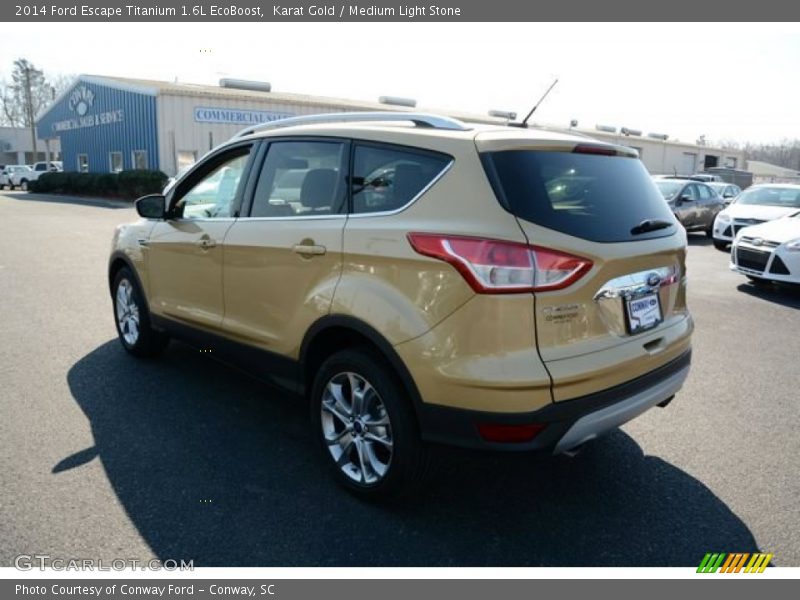 Karat Gold / Medium Light Stone 2014 Ford Escape Titanium 1.6L EcoBoost
