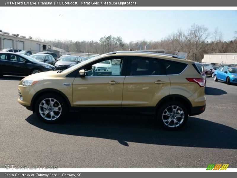 Karat Gold / Medium Light Stone 2014 Ford Escape Titanium 1.6L EcoBoost