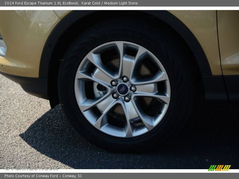 Karat Gold / Medium Light Stone 2014 Ford Escape Titanium 1.6L EcoBoost