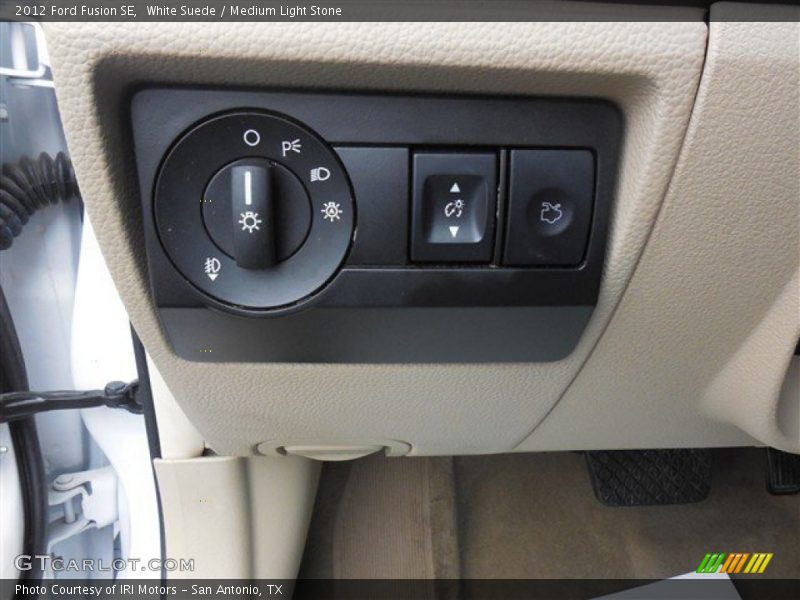 White Suede / Medium Light Stone 2012 Ford Fusion SE