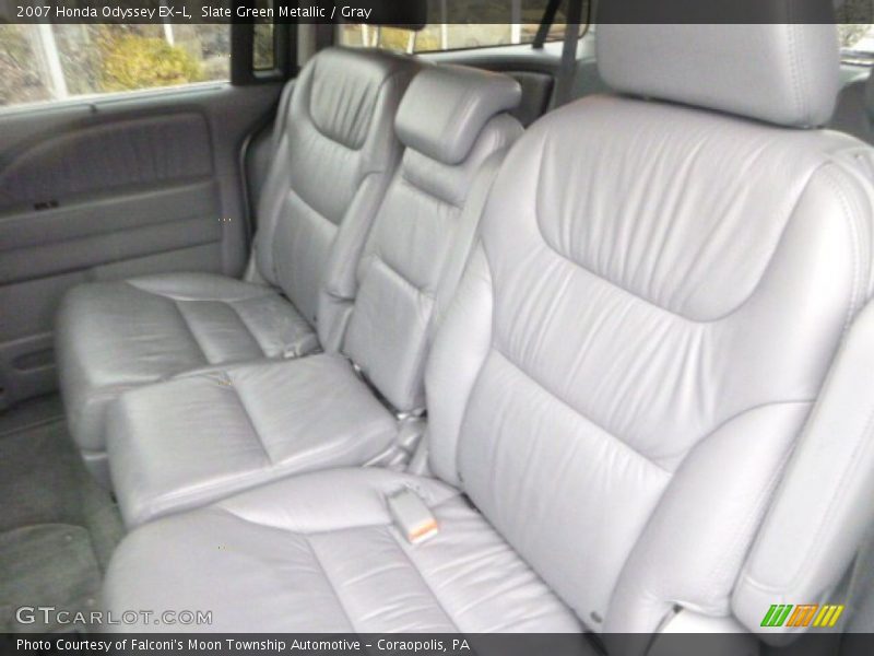 Slate Green Metallic / Gray 2007 Honda Odyssey EX-L
