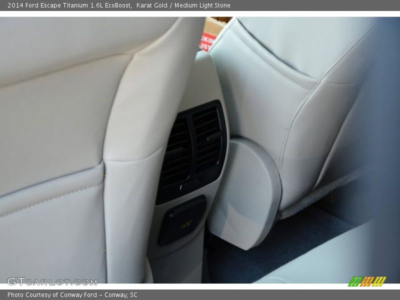Karat Gold / Medium Light Stone 2014 Ford Escape Titanium 1.6L EcoBoost