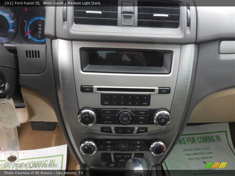 White Suede / Medium Light Stone 2012 Ford Fusion SE
