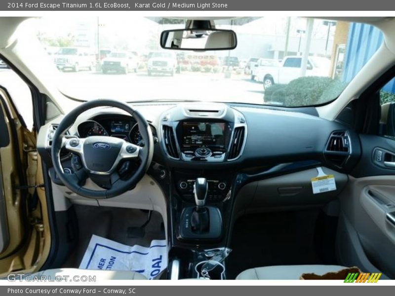 Karat Gold / Medium Light Stone 2014 Ford Escape Titanium 1.6L EcoBoost