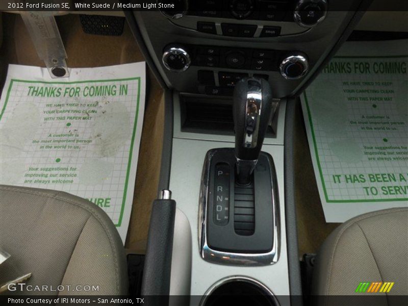 White Suede / Medium Light Stone 2012 Ford Fusion SE