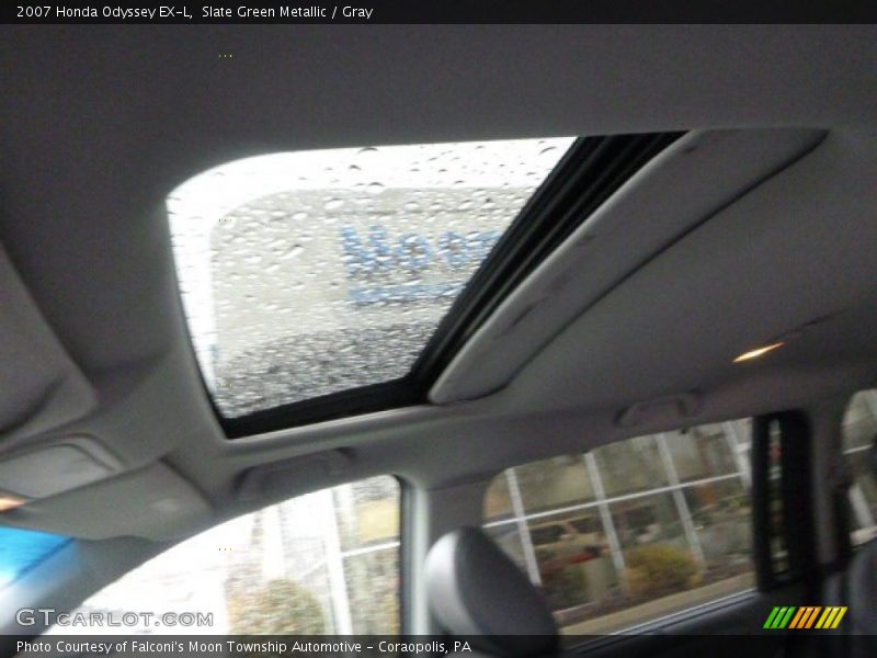 Slate Green Metallic / Gray 2007 Honda Odyssey EX-L