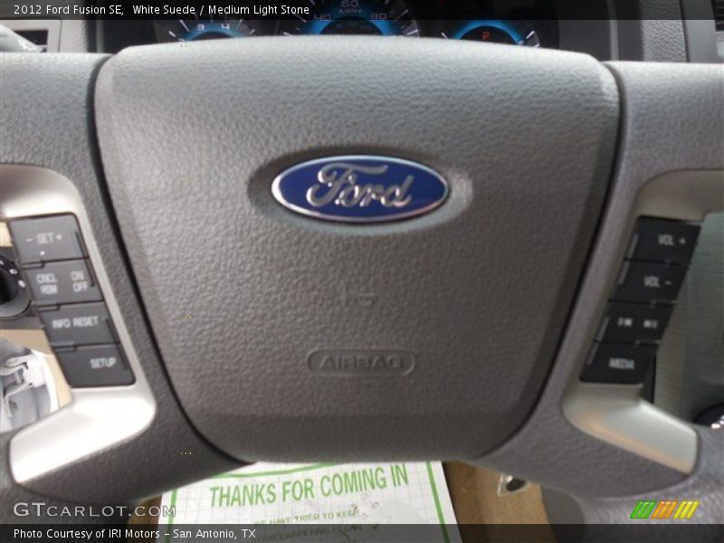 White Suede / Medium Light Stone 2012 Ford Fusion SE
