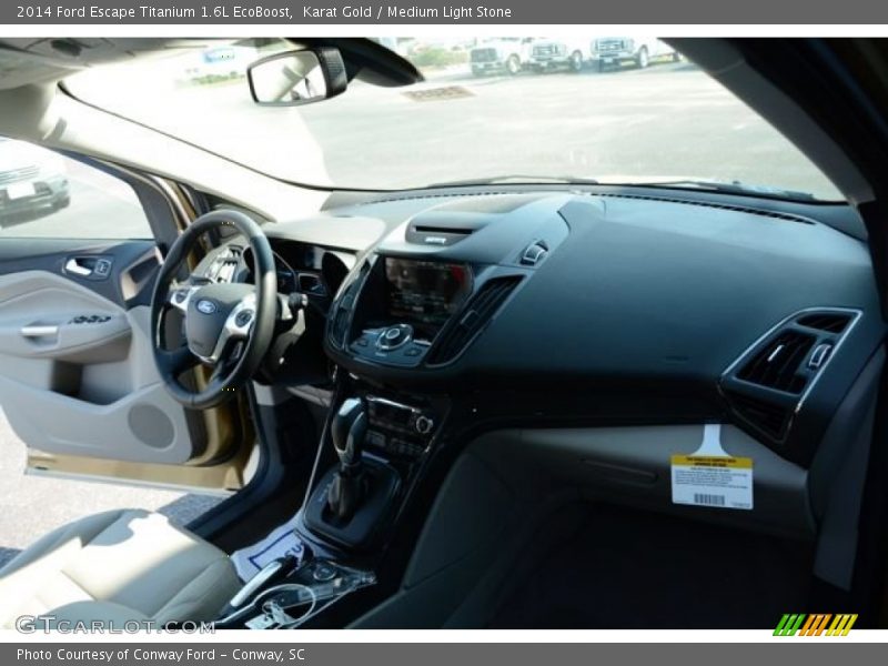 Karat Gold / Medium Light Stone 2014 Ford Escape Titanium 1.6L EcoBoost