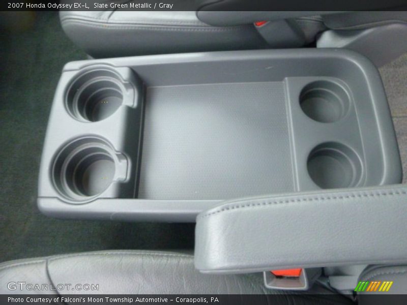 Slate Green Metallic / Gray 2007 Honda Odyssey EX-L