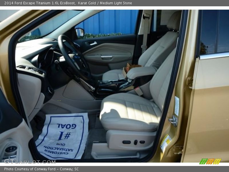 Karat Gold / Medium Light Stone 2014 Ford Escape Titanium 1.6L EcoBoost