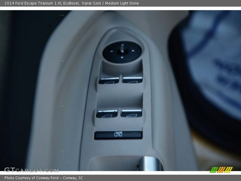 Karat Gold / Medium Light Stone 2014 Ford Escape Titanium 1.6L EcoBoost