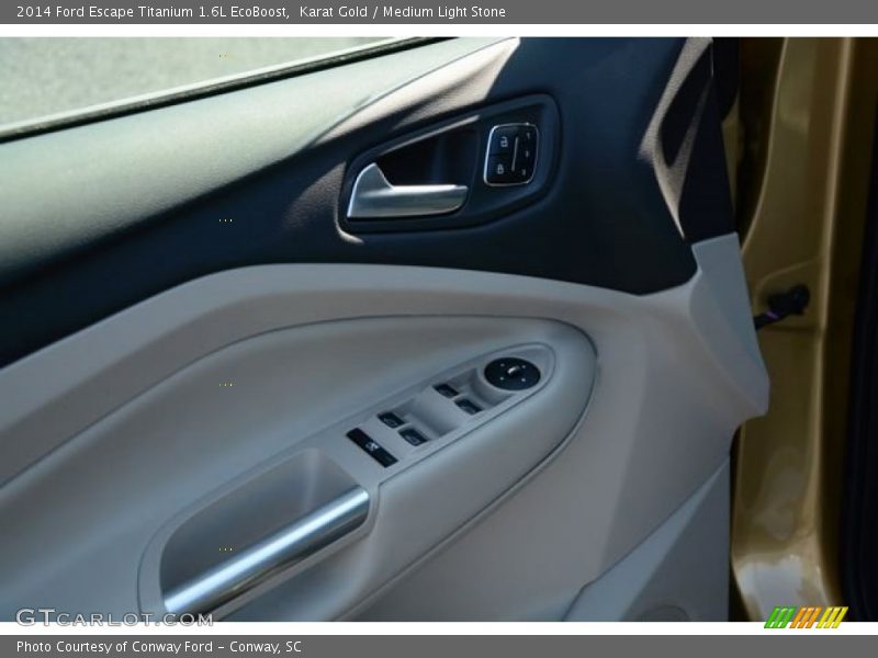 Karat Gold / Medium Light Stone 2014 Ford Escape Titanium 1.6L EcoBoost