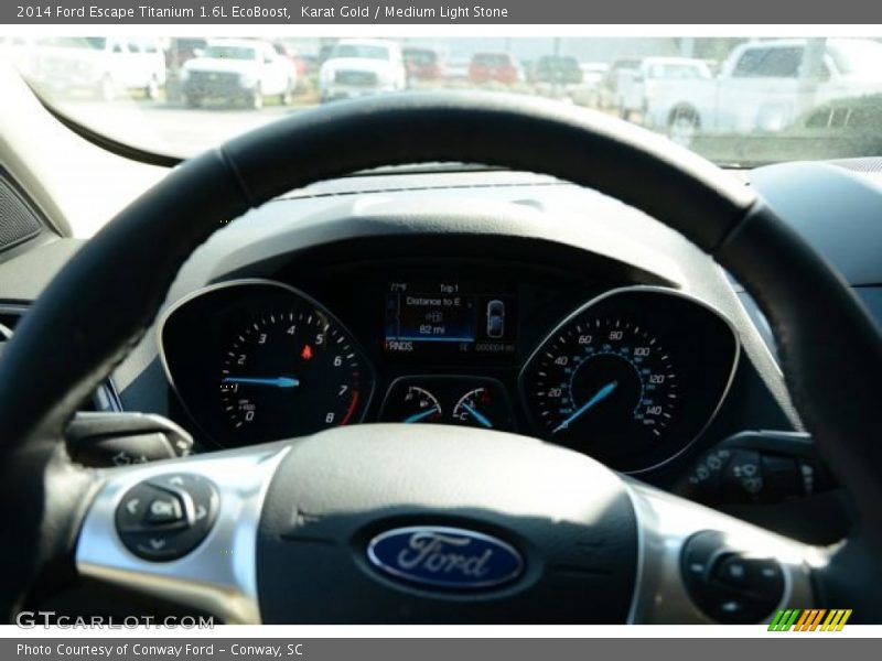Karat Gold / Medium Light Stone 2014 Ford Escape Titanium 1.6L EcoBoost