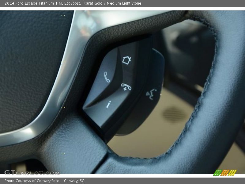 Karat Gold / Medium Light Stone 2014 Ford Escape Titanium 1.6L EcoBoost