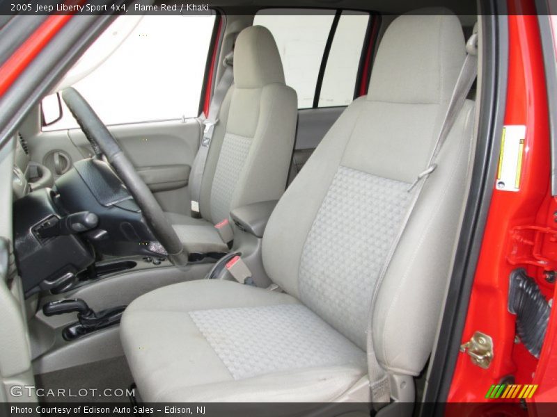 Flame Red / Khaki 2005 Jeep Liberty Sport 4x4
