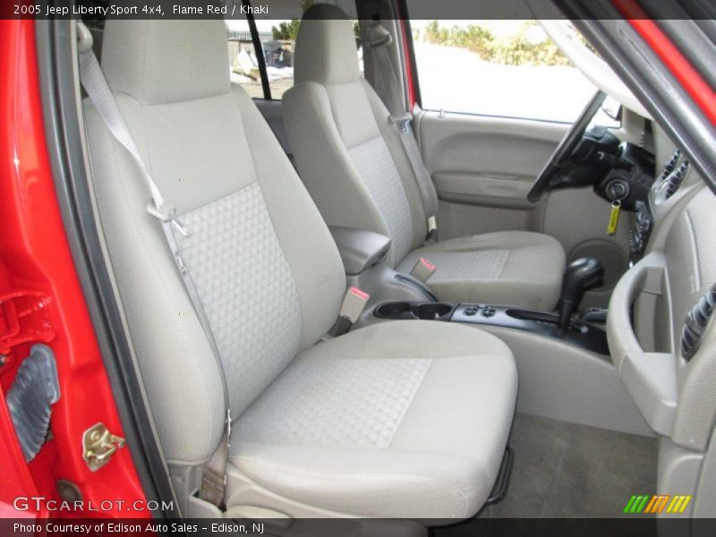 Flame Red / Khaki 2005 Jeep Liberty Sport 4x4