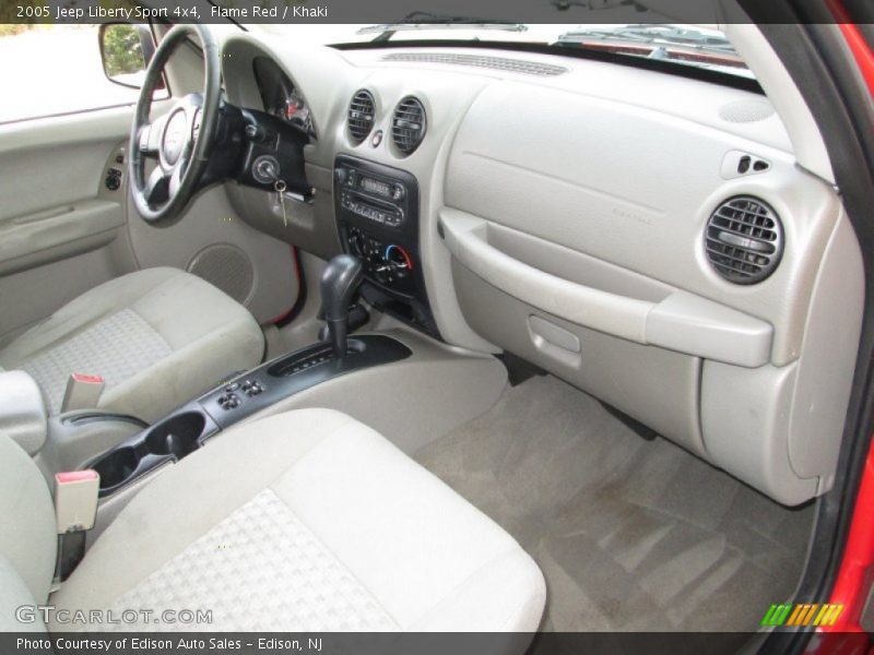 Flame Red / Khaki 2005 Jeep Liberty Sport 4x4