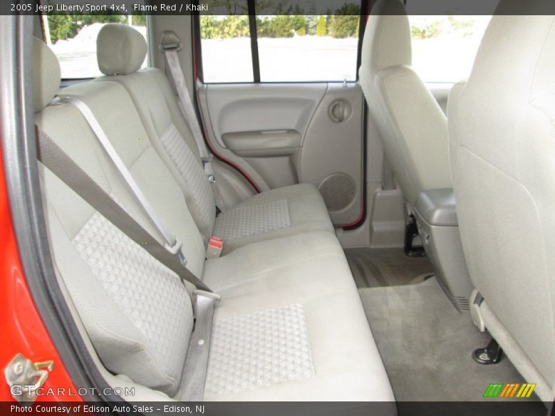 Flame Red / Khaki 2005 Jeep Liberty Sport 4x4