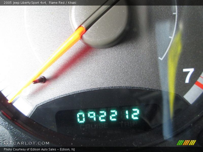 Flame Red / Khaki 2005 Jeep Liberty Sport 4x4