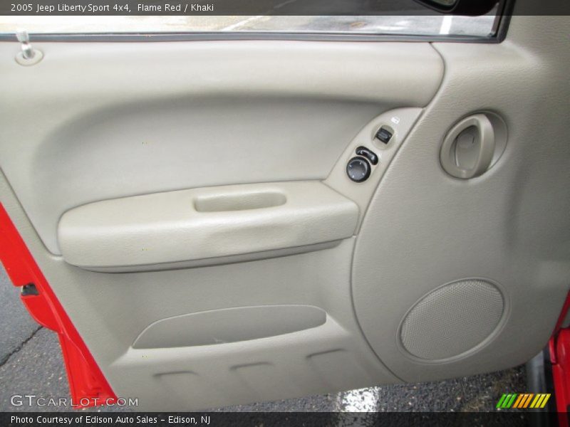 Flame Red / Khaki 2005 Jeep Liberty Sport 4x4