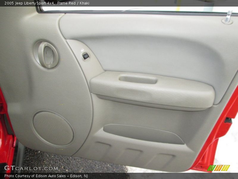 Flame Red / Khaki 2005 Jeep Liberty Sport 4x4