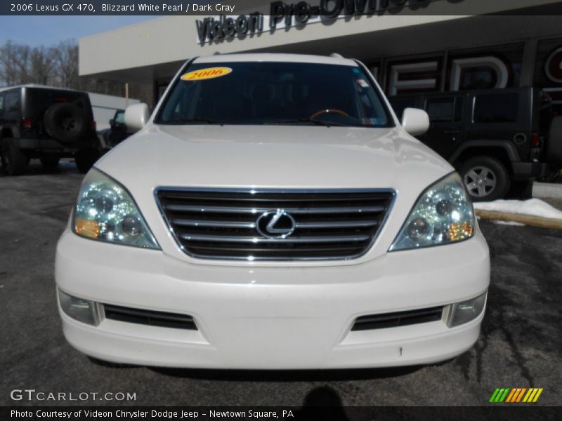 Blizzard White Pearl / Dark Gray 2006 Lexus GX 470