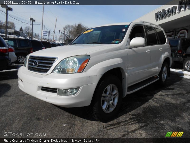 Blizzard White Pearl / Dark Gray 2006 Lexus GX 470