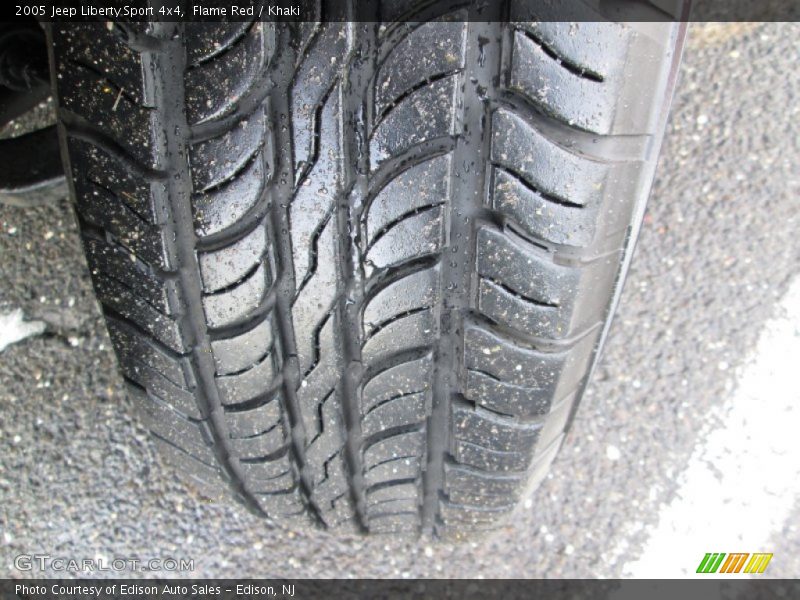 Flame Red / Khaki 2005 Jeep Liberty Sport 4x4