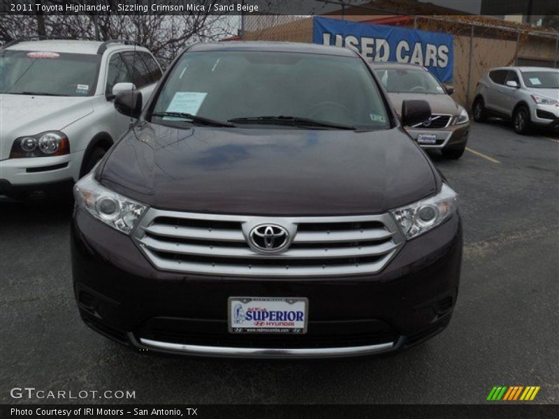 Sizzling Crimson Mica / Sand Beige 2011 Toyota Highlander