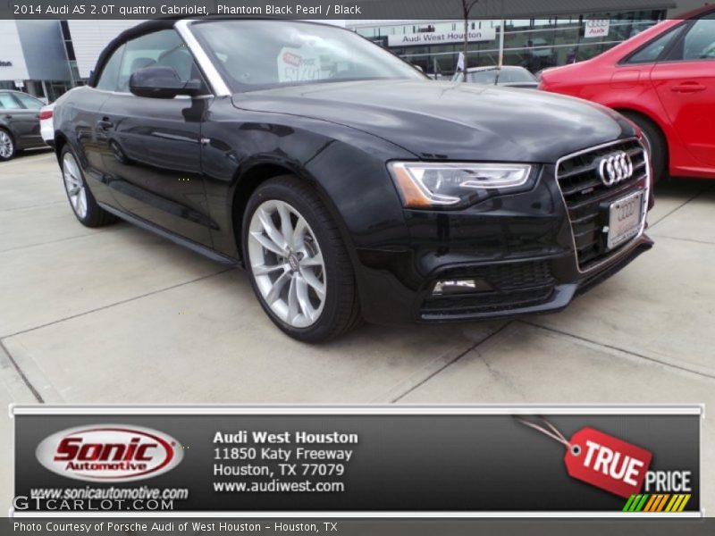 Phantom Black Pearl / Black 2014 Audi A5 2.0T quattro Cabriolet