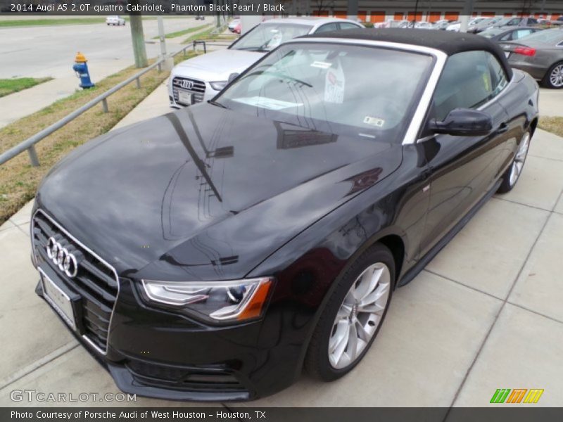 Phantom Black Pearl / Black 2014 Audi A5 2.0T quattro Cabriolet