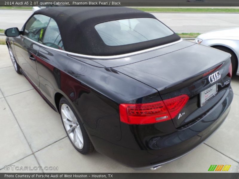 Phantom Black Pearl / Black 2014 Audi A5 2.0T quattro Cabriolet