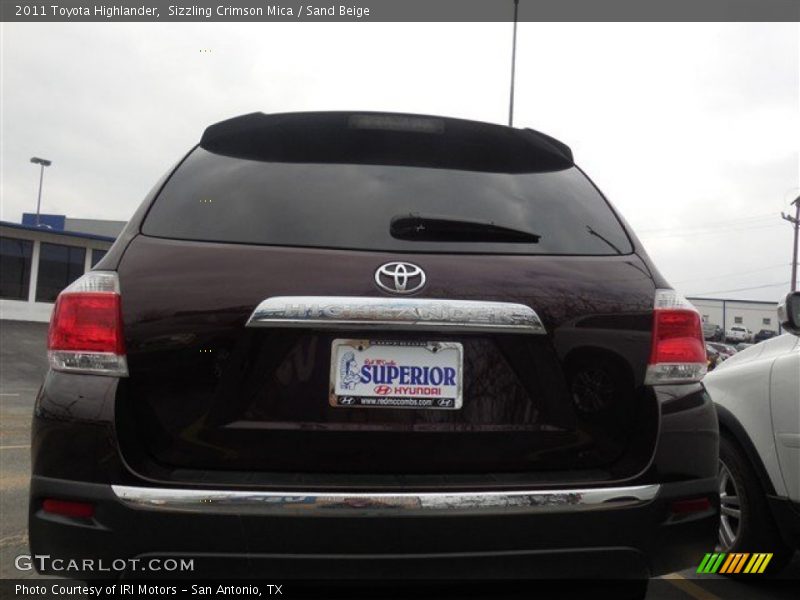Sizzling Crimson Mica / Sand Beige 2011 Toyota Highlander