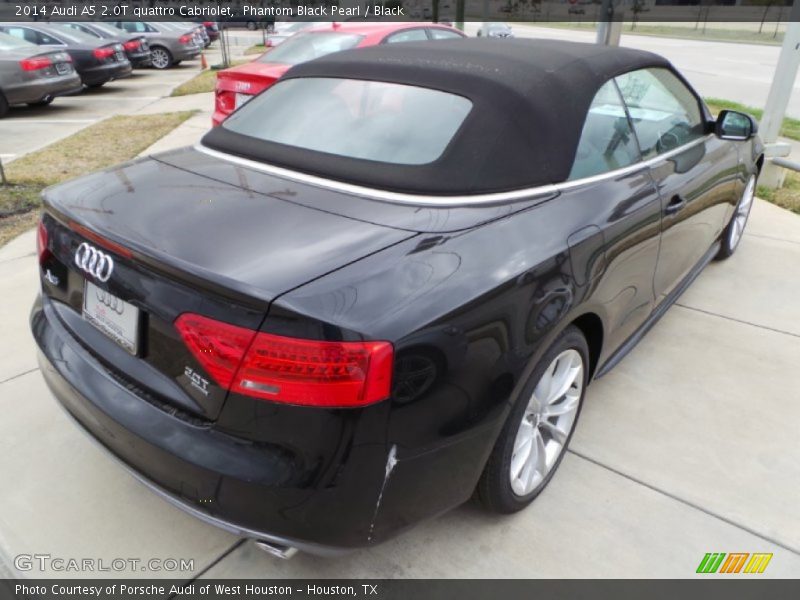 Phantom Black Pearl / Black 2014 Audi A5 2.0T quattro Cabriolet