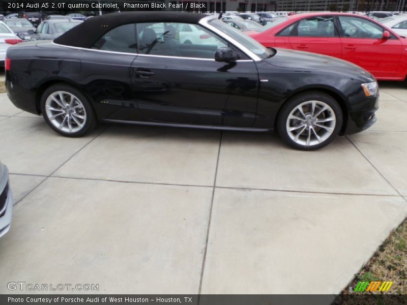 Phantom Black Pearl / Black 2014 Audi A5 2.0T quattro Cabriolet