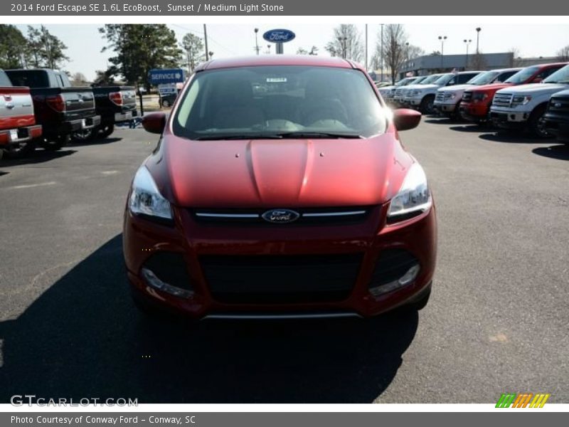 Sunset / Medium Light Stone 2014 Ford Escape SE 1.6L EcoBoost