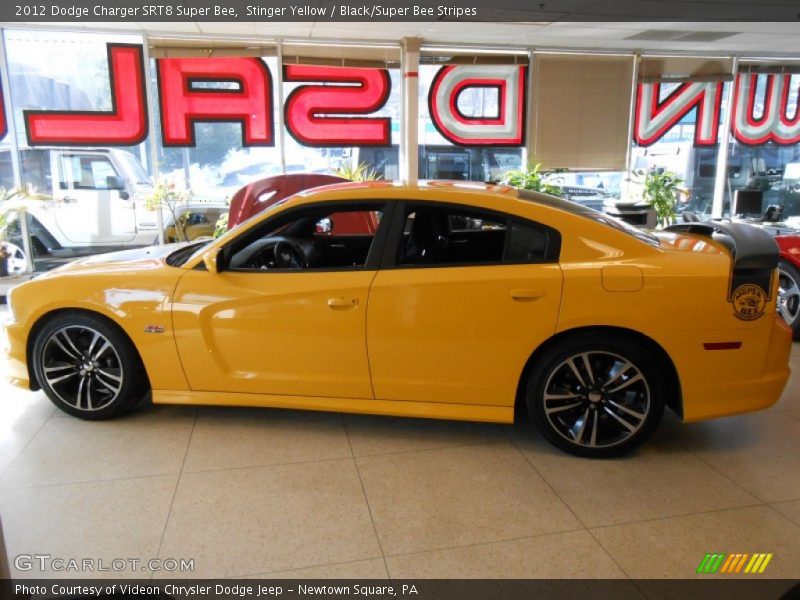 Stinger Yellow / Black/Super Bee Stripes 2012 Dodge Charger SRT8 Super Bee