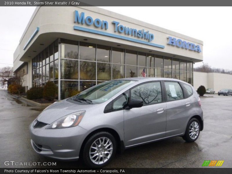 Storm Silver Metallic / Gray 2010 Honda Fit