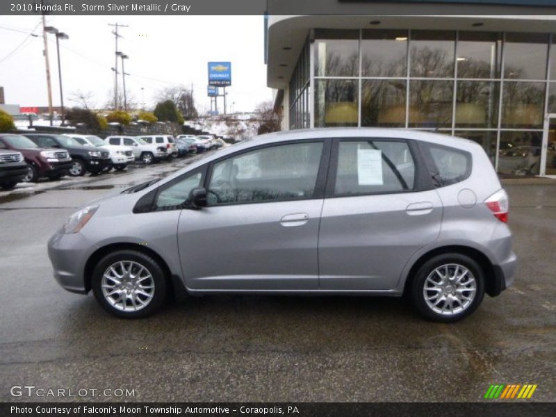 Storm Silver Metallic / Gray 2010 Honda Fit