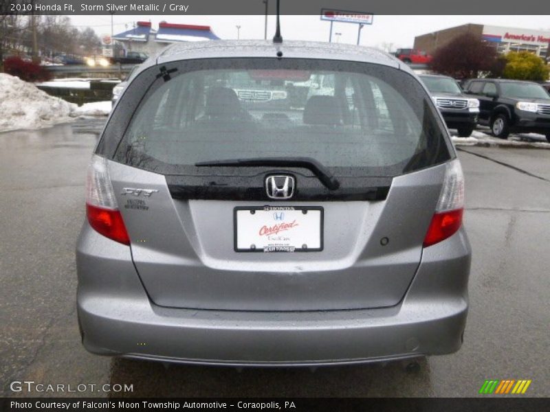 Storm Silver Metallic / Gray 2010 Honda Fit