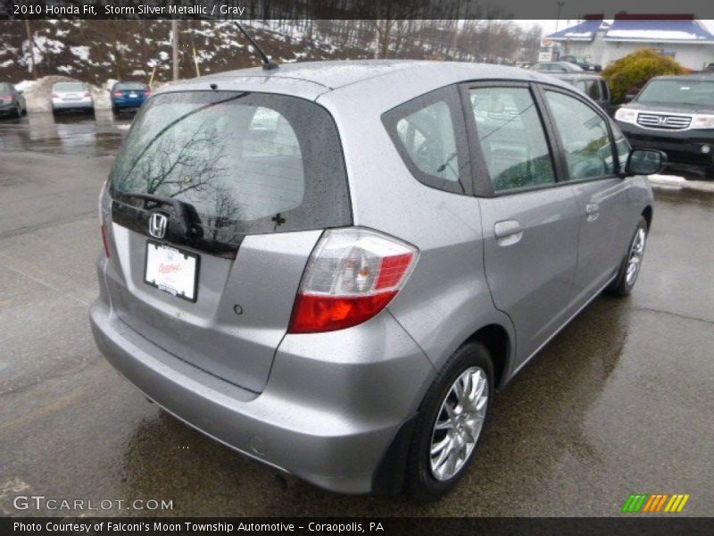 Storm Silver Metallic / Gray 2010 Honda Fit