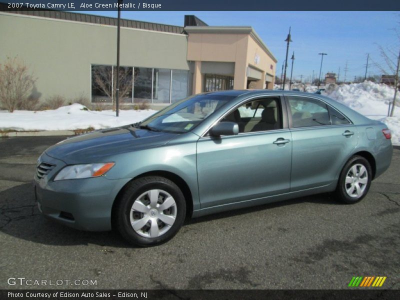 Aloe Green Metallic / Bisque 2007 Toyota Camry LE