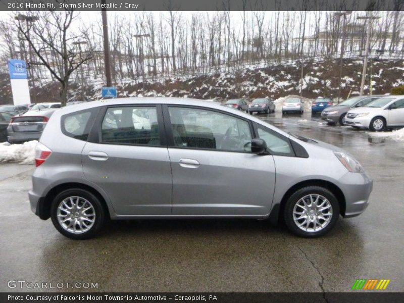 Storm Silver Metallic / Gray 2010 Honda Fit